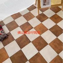 广东200全瓷古堡复古做旧绿色斑驳仿古砖民宿阳台庭院咖啡厅 商铺