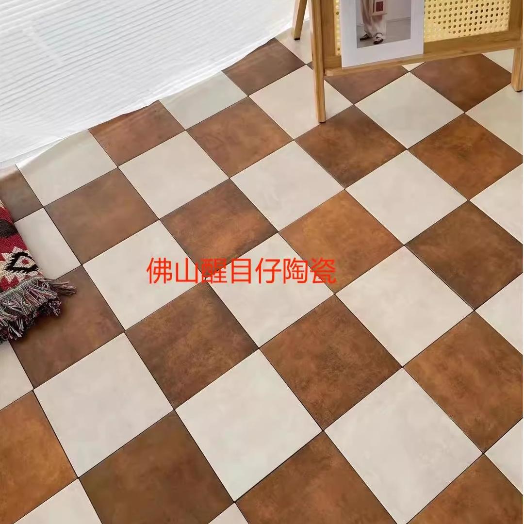 广东200全瓷古堡复古做旧绿色斑驳仿古砖民宿阳台庭院咖啡厅 商铺