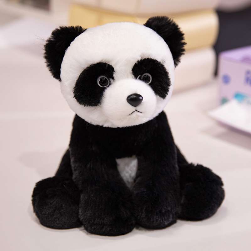 Animales del bosque Tigre Leopardo Raccoon Doll Niños Muñeca de confort Golden Retriever Rana Peluches Muñeca de agarre