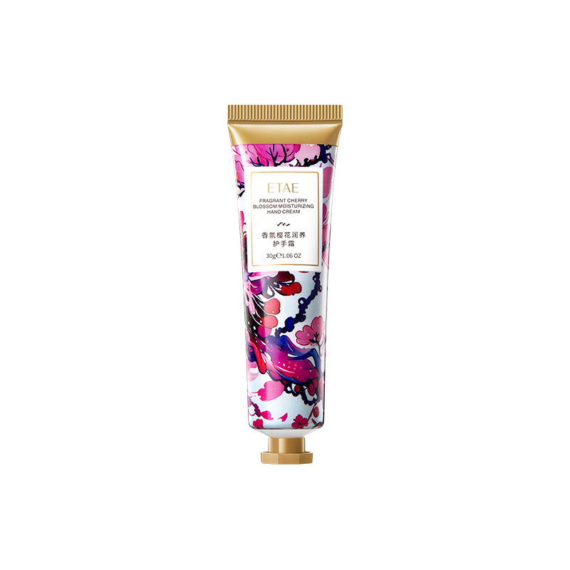 Fragrancia de cereza, crema de manos humectante, crema de manos para la piel de otoño y invierno, alta calidad facial.