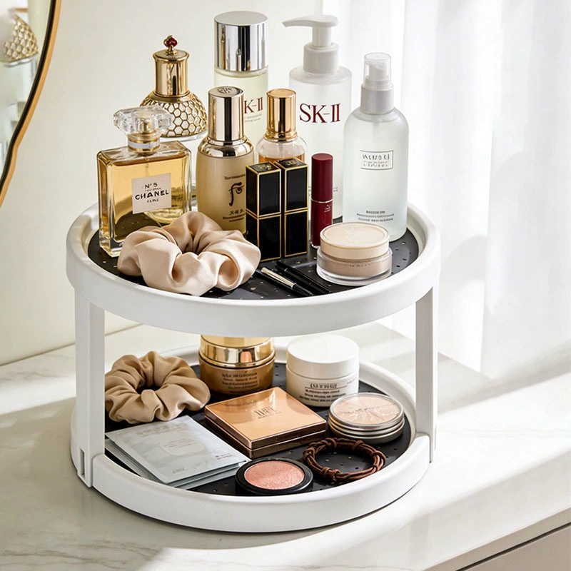 Spice Rack Shelf Rack Rotating Plastic Kitchen from Yomiego
