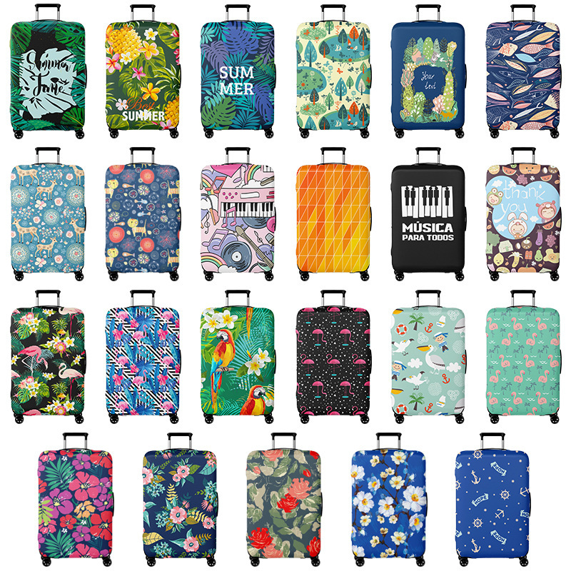现货行李箱弹力箱套保护套箱套印花旅行箱套加厚箱包套拉杆箱套