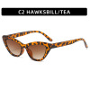 Fashionable sunglasses, comfortable trend glasses solar-powered, European style, 2021 collection, cat's eye