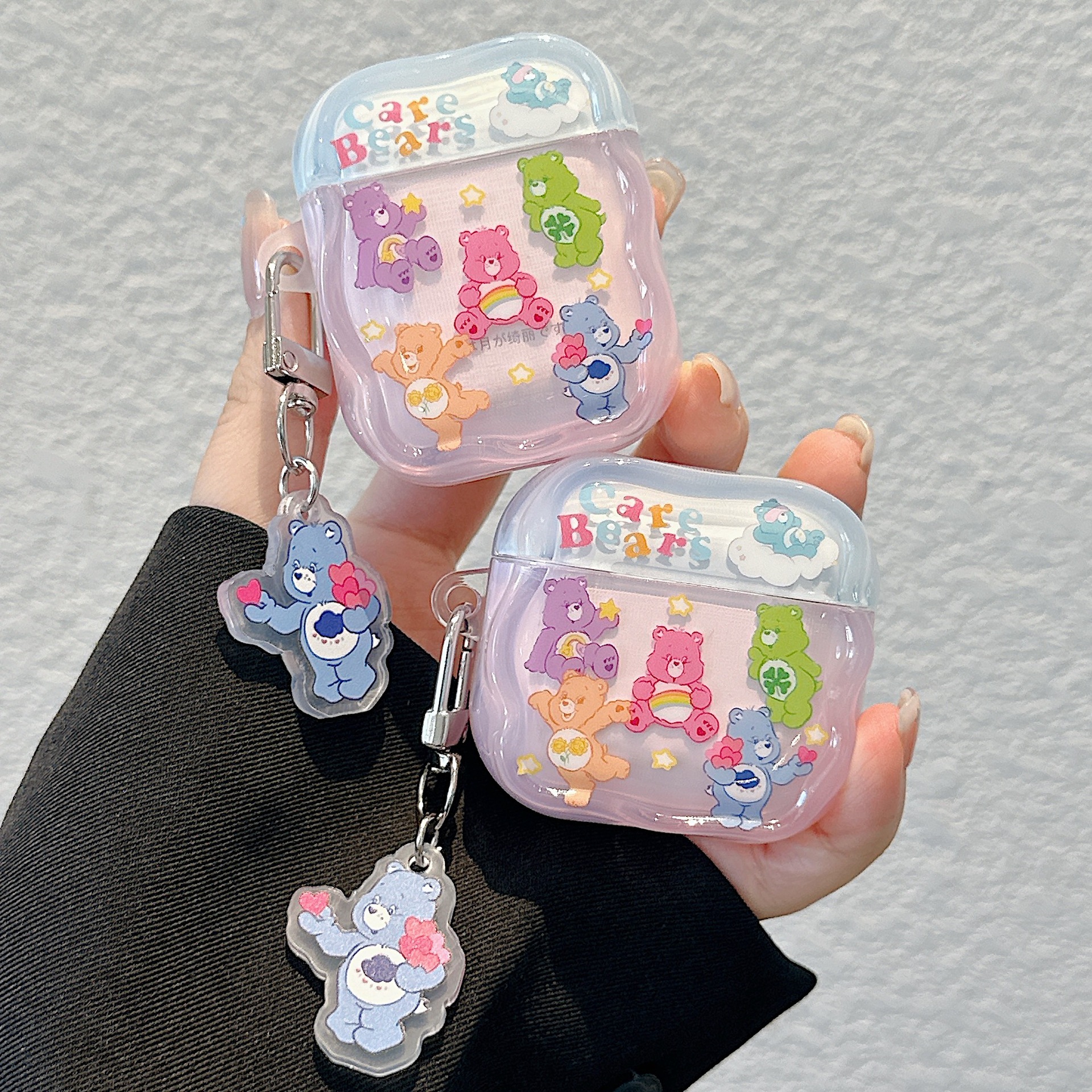 Cubierta de auriculares IMD Rainbow Bear para AirPods Pro Cubierta de auriculares Bluetooth AirPods3 / 4 generación a prueba de caídas