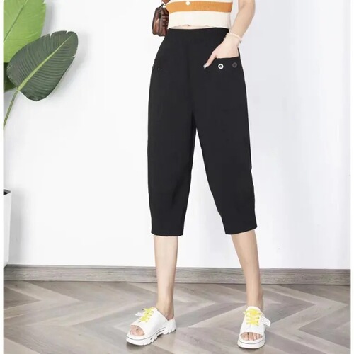 [It's so comfortable and cool] Summer thin fashionable casual pants fashionable all-matching loose meat cover