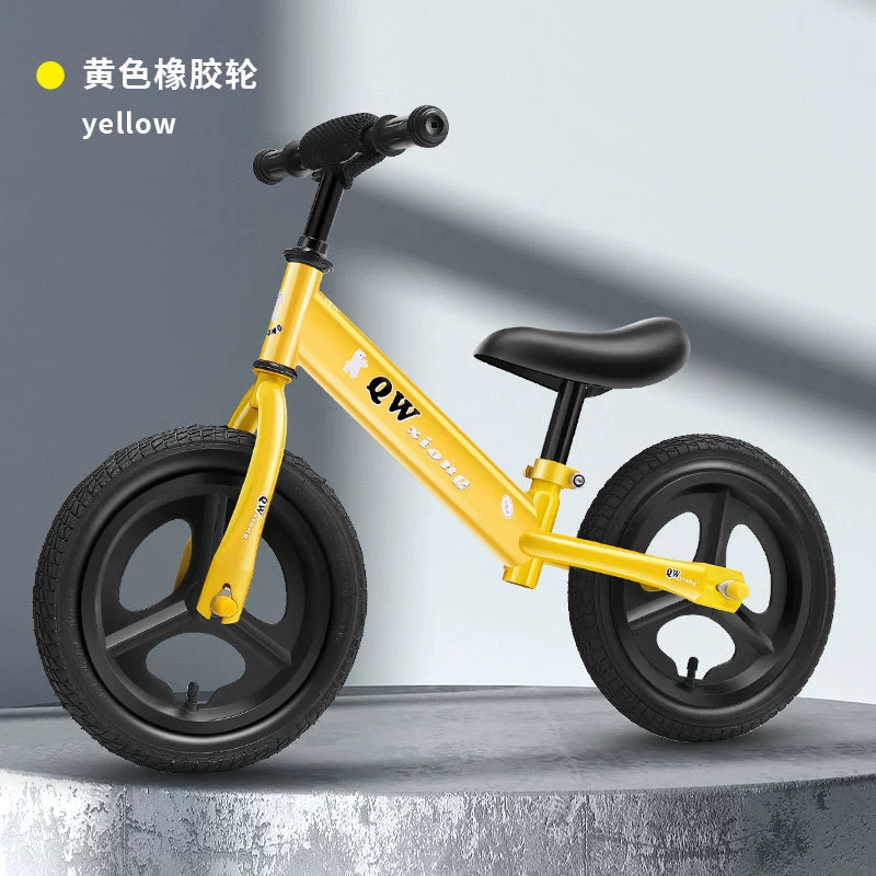 Детский балансировочный велосипед без ножек 12/14 дюймов От 2 до 7 лет двухколесный велосипед для катания на коньках поколение детских ходунков