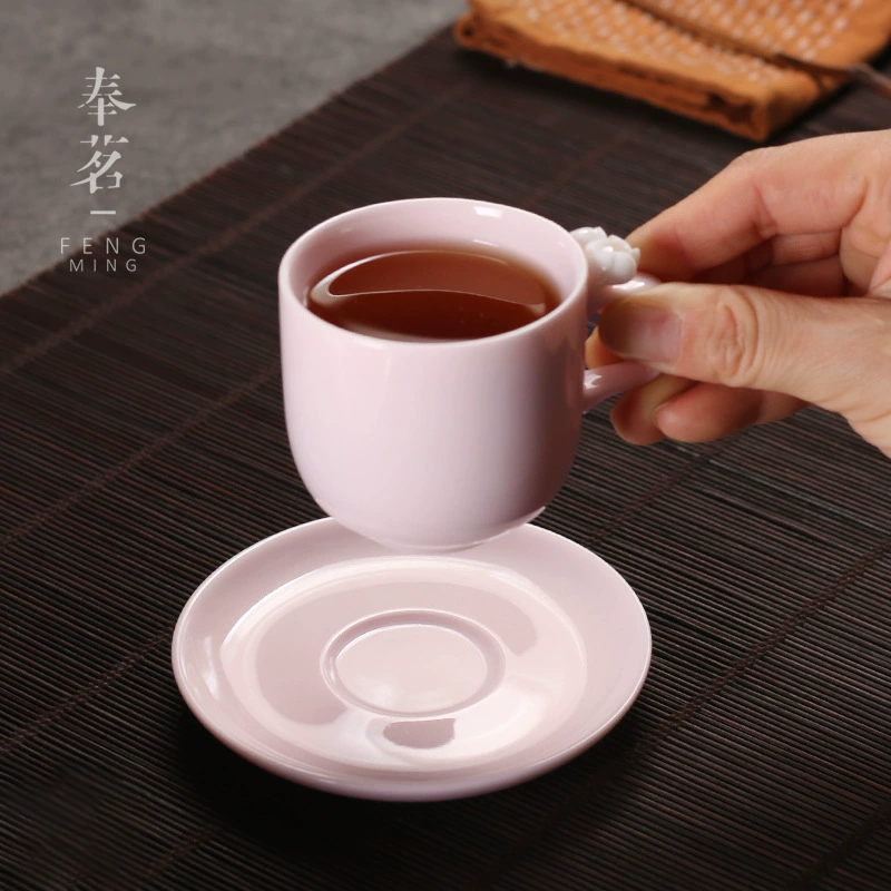 Розовая чашка-куб Sakura Master Cup Pink, единичная чашка для кофе, керамическая чашка для чая