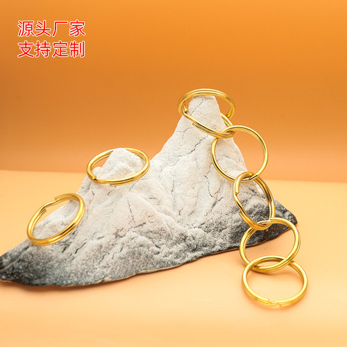 Rabbit Year New Year's Day Brass Keychain Pendant Good Fortune Occasion Chinese Style Ring Keychain DIY Accessories Wholesale