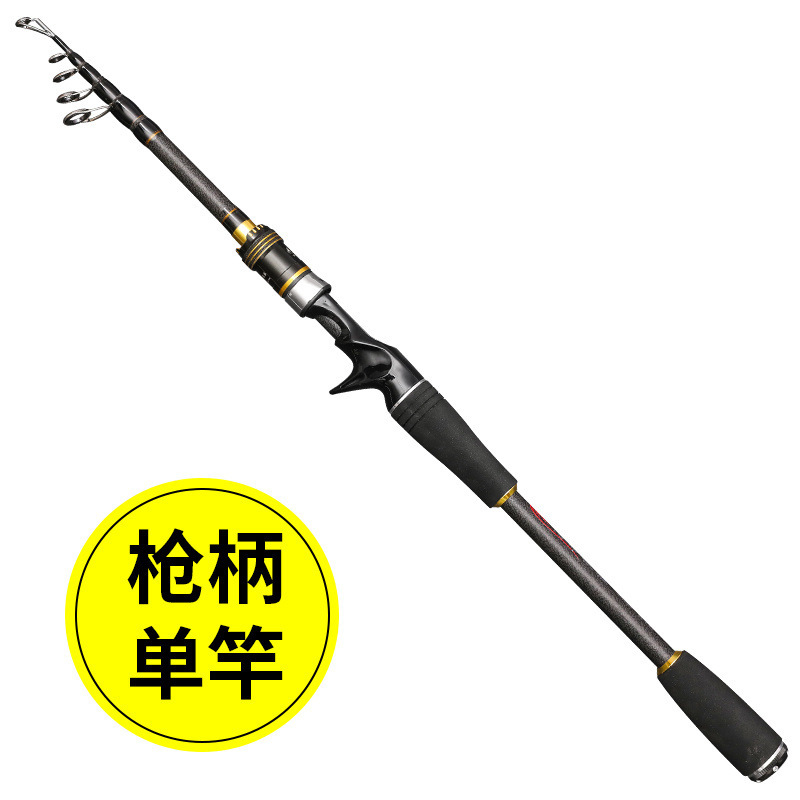 新しい Abu 伸縮式ルアーロッド M チューンカーボン超軽量ポータブル振動ストレートハンドルウォータードロップホイールスピニングホイールフルセット工場|undefined