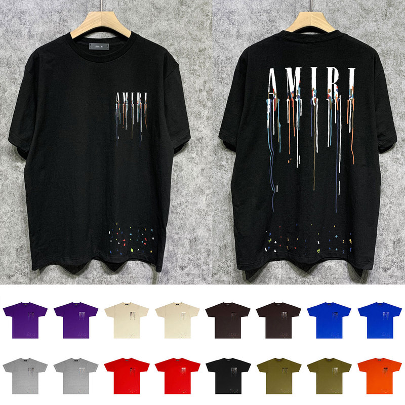 Long-Term Availability Amir Amirli I Summer New Hip-Hop Trendy Casual Splatter Paint Short-Sleeve T-Shirt Unisex