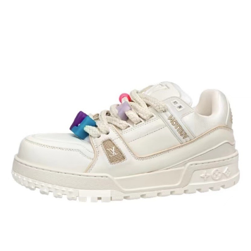 Zapatos de entrenador de casa de burro 1 generación pequeña gorda Dingxin vaquero impresión azul zapatos de suela gruesa hombres y mujeres zapatos de moda casuales versátiles