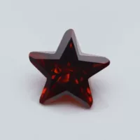 4x4-10x10mm циркон голый пятиконечная звезда кубический цирконий гранат красный синтетический цветной драгоценный камень