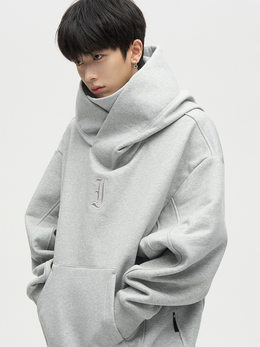 Ruan guapo pareja funcional chaqueta deportiva casual ins moda Suéter de cuello alto pesado de estilo americano para hombres con capucha de primavera y otoño sueltos