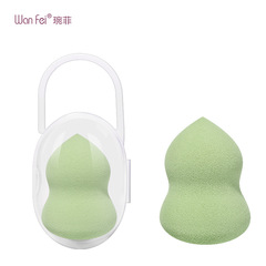 Wanfei Beauty Makeup Tools Dual-Use Dry Wet Powder Puff with Independent Packaging Extra Soft Color Cosmetics Beauty Egg Sponge Egg