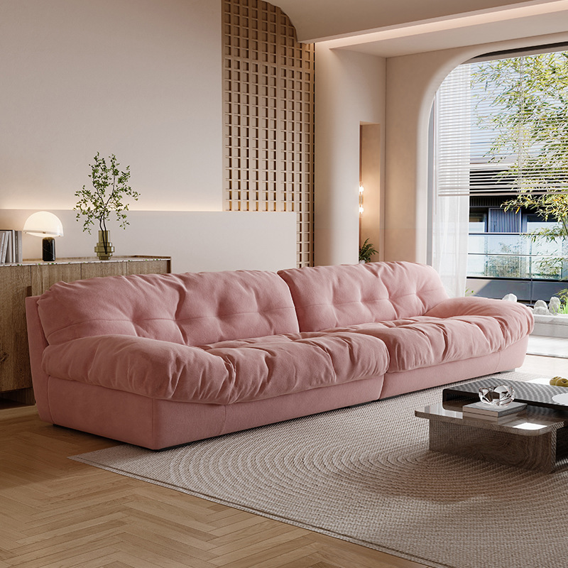 Crema fengyunduo sofá casa grande y pequeño apartamento dormitorio sala de estar moderna tela simple doble tecnología sofá de tela