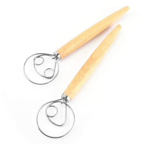 Egg beater, flour mixer, dough mixer, egg beater, stirring stick, 13-inch oak mixer manufacturer wholesale