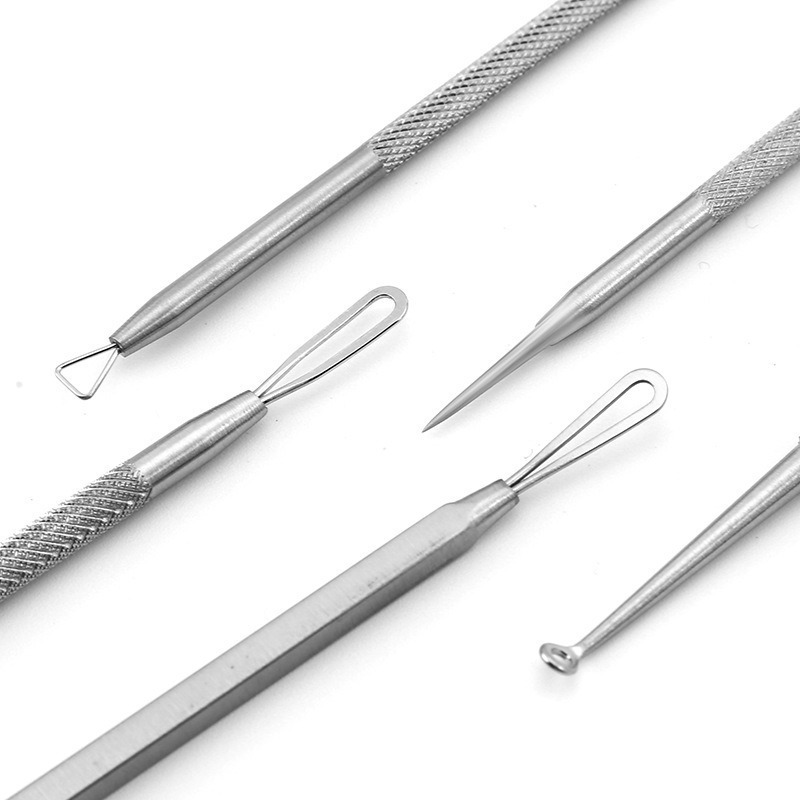 メーカー卸売ステンレス鋼双頭プレス鋼リングニキビ針削り黒ずみニキビニキビ針美容ツール|undefined