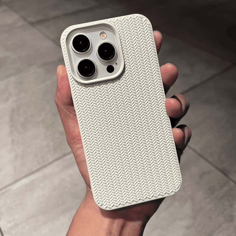 アップルの16promax編みの紋様を適用します。携帯ケースの柔らかいシリコンはiPhone15の繊細な純色の保護カバーを保護します。|undefined