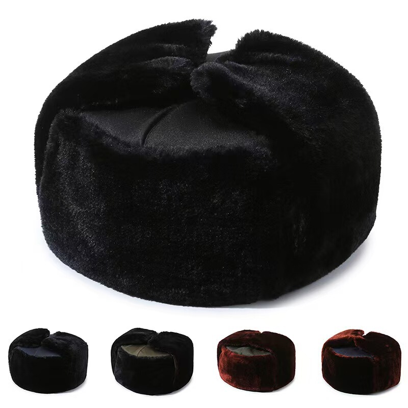 Thickened Fleece-Lined Men's Cotton Hat for Winter Outdoor Cold Protection, Thermal Hat for Cold Storage Work, Locomotive Hat Thickened Fleece-Lined Men's Cotton Hat for Winter Outdoor Cold Protection, Thermal Hat for Cold Storage Work, Locomotive Hat