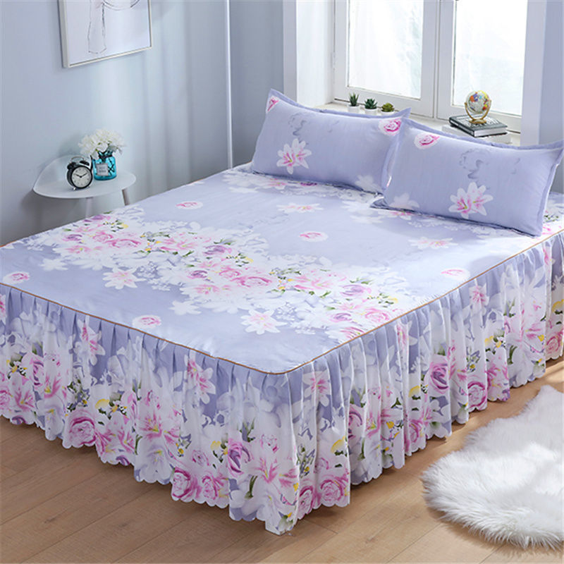 Una sola cubierta de cama de color sólido cubierta de cama de cama coreana sábanas de cama 1 m 1.5 / 2.0 m