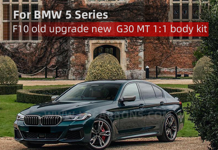 Suitable for Bmw 5 Series F10 Old Model Upgrade to New G30 M5 Mt Body Kit, Front Bumper, Headlights, Taillights, Hood, Rear Bumper