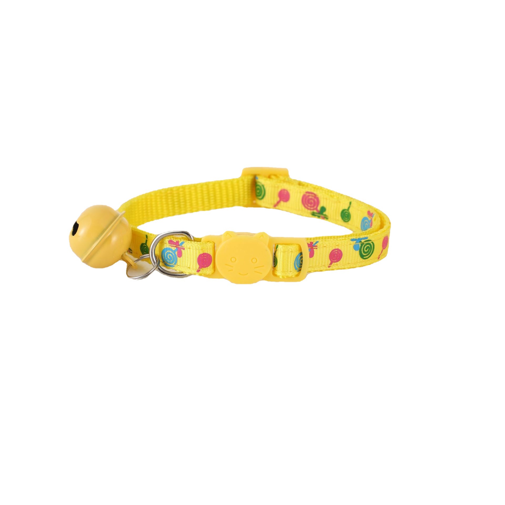 Collar de gatos coloridos Lollipop Collar de gatos 1.0 collar de seguridad de gato Collar de perros y gatos en stock