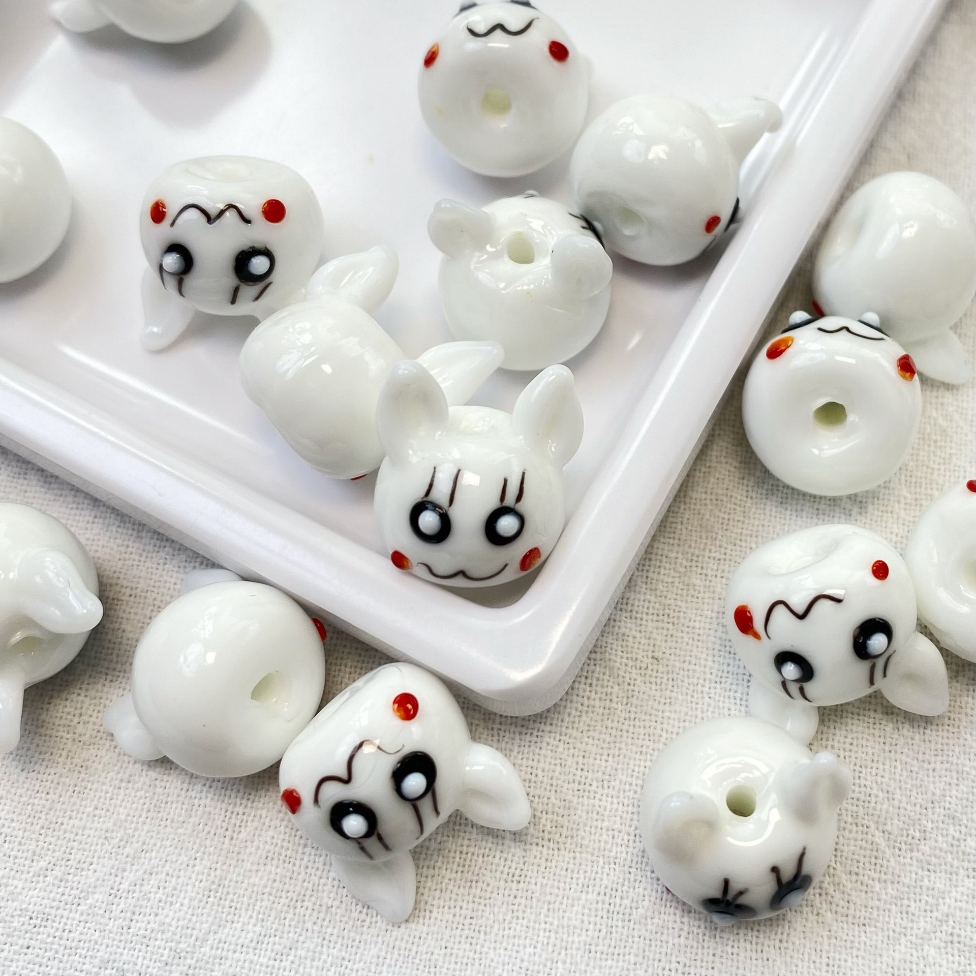 All Seasons Season Cute Style 1 Piece Glass Animal Bracelets Scattered Beads Pendant Beads
