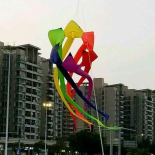 New kite online celebrity rotating tail rotating air duct three-dimensional kite can not fly alone