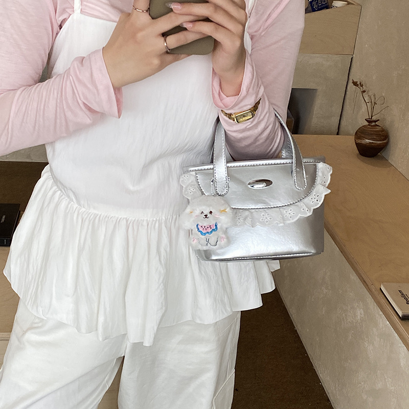 Coreana lindas bolsas de hombro para niños y niñas de encaje dulce bolsas de mano para bebés 2026 nuevas bolsas de accesorios para niños
