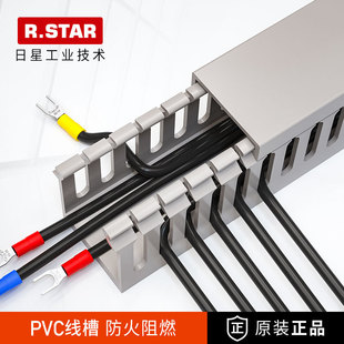 Pvc Wire Trough Surface Mounted Plastic Industrial Flame Retardant Insulated Distribution Box Electrical Cabinet Wire Trough Wiring Trough Fine Tooth Wiring Trough