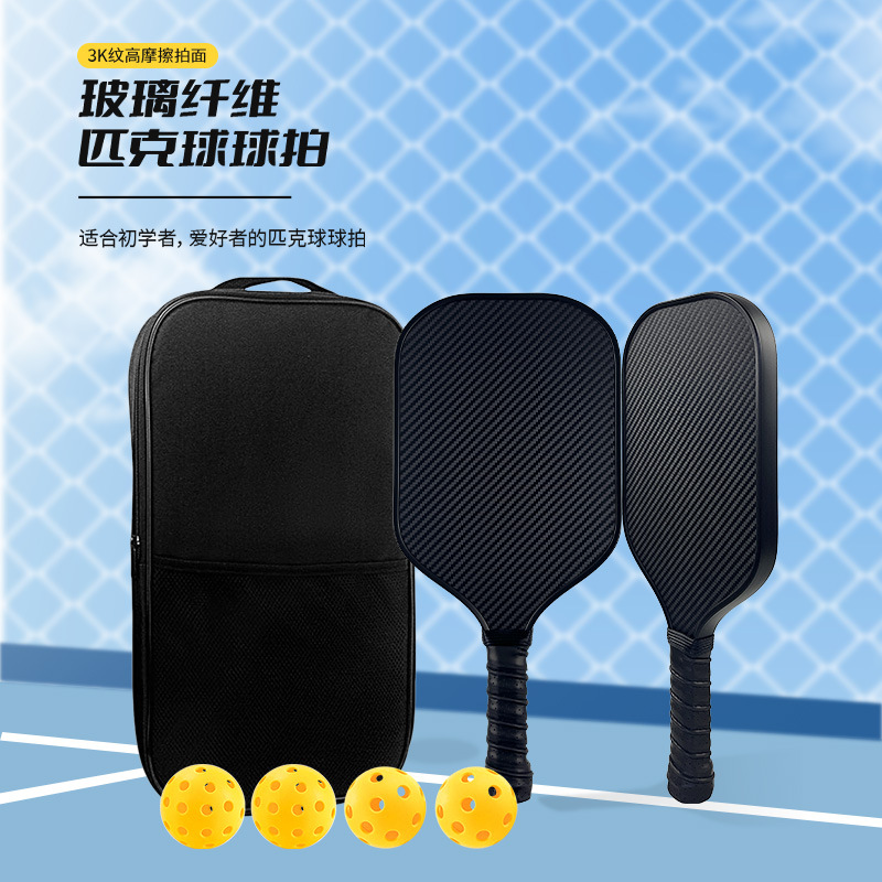 Traje de raqueta de pico de fibra de vidrio 3k pickleball Honeycomb núcleo súper ligero y engrosado pickleball práctica de raqueta