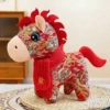 Red crane + hair scarf