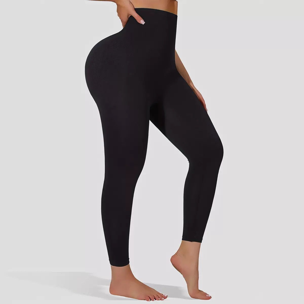 Pantalones de vientre de cintura alta de gran tamaño transfronterizos, barriga pequeña, pantalones de yoga de fitness, pantalones de abdomen de comercio exterior