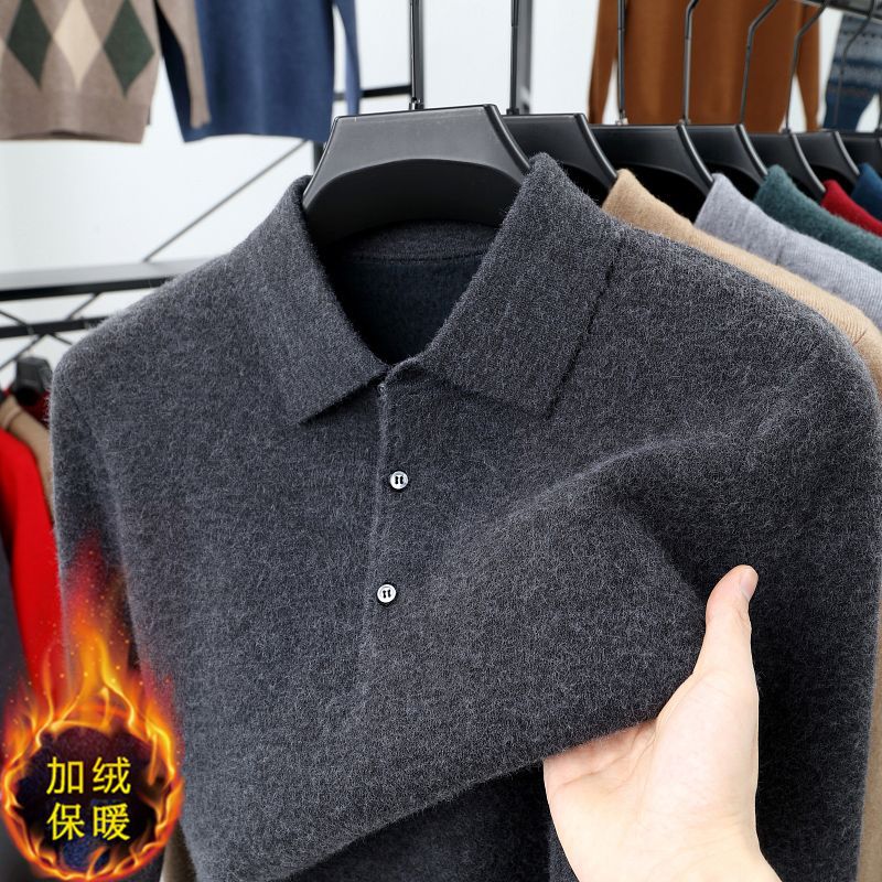 Keep warm solid casual knitted sweater