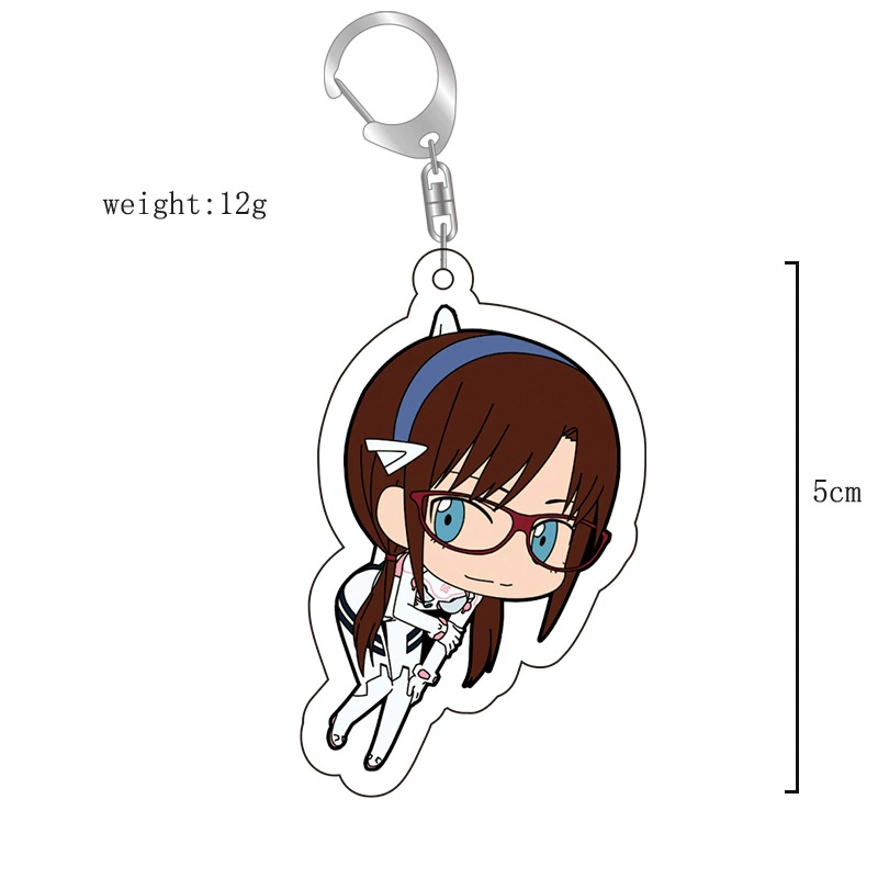 Anime Key Chain New Century First Machine pendant, EVA acrylic double-sided, multiple designs
