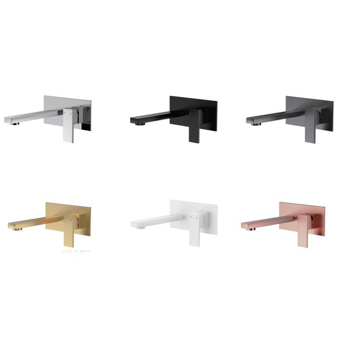 All-Copper Concealed Wall-Mounted Basin Faucet Hot and Cold Water Adjustment Bathroom Bathroom Household Concealed Integrated Faucet All-Copper Concealed Wall-Mounted Basin Faucet Hot and Cold Water Adjustment Bathroom Bathroom Household Concealed Integrated Faucet