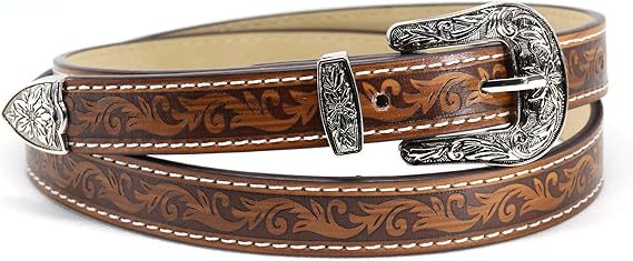 Grenzüberschreitender europäischer und amerikanischer Retro-geprägter Denim-Dünngürtel Spice Girl Texture Brown Niche Universal-Damengürtel Vielseitig_voghion.com