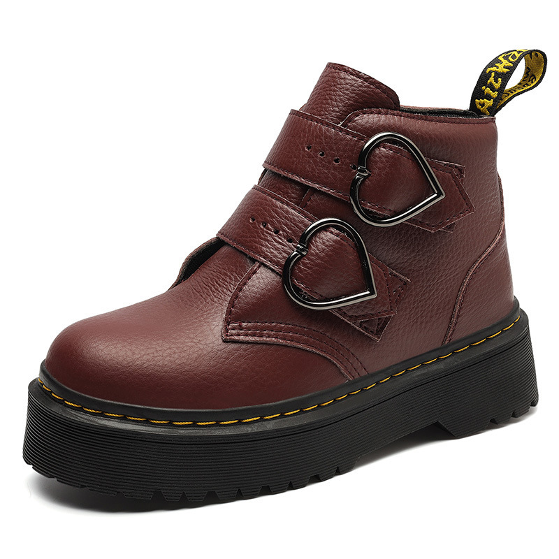 Fall/winter 2023 DR Dr. Martin muffin thick-soled heart-shaped buckle Martin boots women's boots work short boots casual boots Fall/winter 2023 DR Dr. Martin muffin thick-soled heart-shaped buckle Martin boots women's boots work short boots casual boots