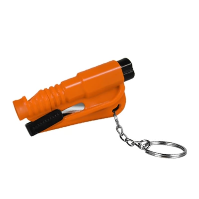 Qəza çəkici | window-breaking tool, seatbelt cutter - with-emergency-whistle-orange