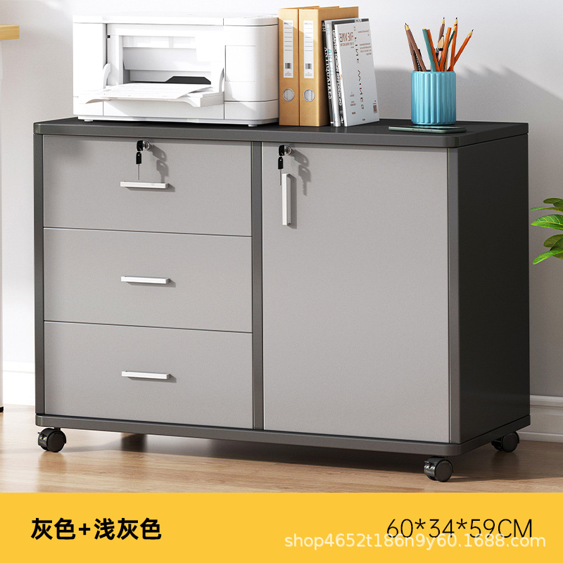 Debajo del escritorio Gabinete DE LA OFICINA Armario de madera Gabinete lateral con cerradura Gabinete de la impresora Gabinete del cajón Gabinete bajo