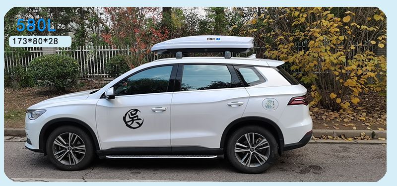 New Waterproof Large-Capacity Car Roof Luggage Box, No-Drill Suv Travel Box, Ultra-Thin Universal Luggage Rack