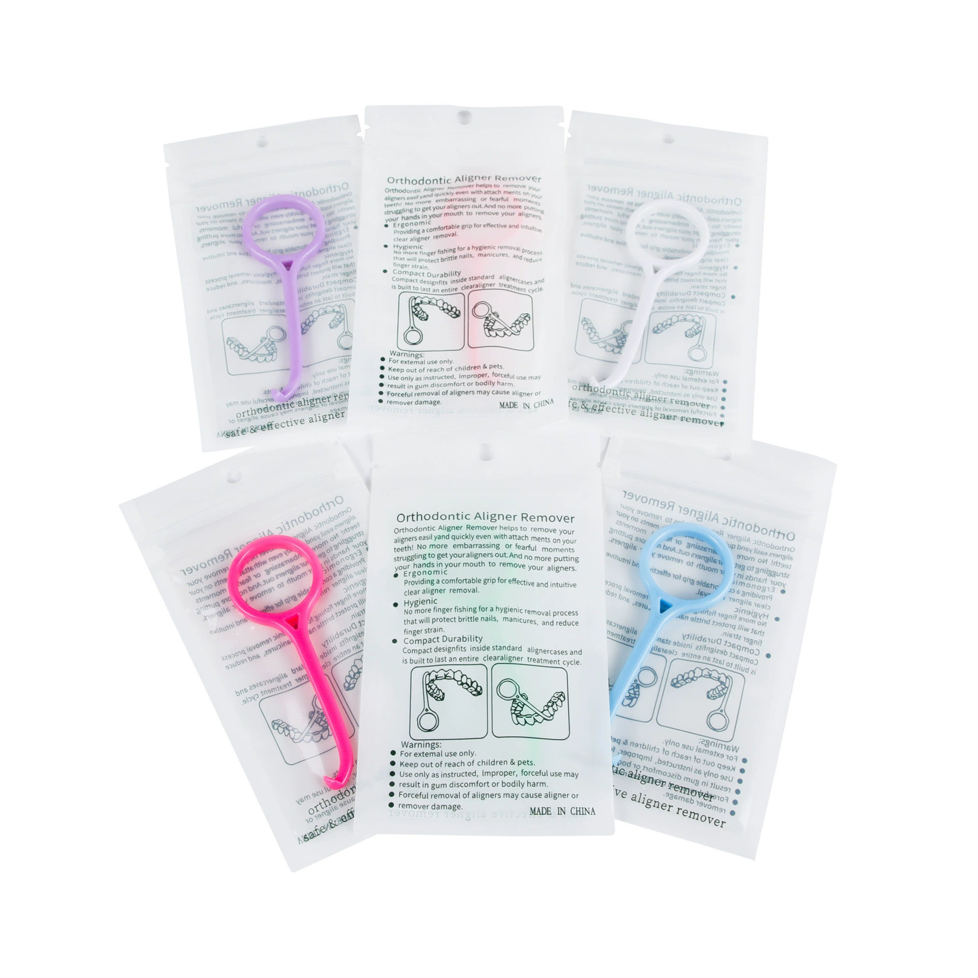 Алисы Стоматологические инструменты Ортодонтическое оборудование Пластиковые зубные брекеты