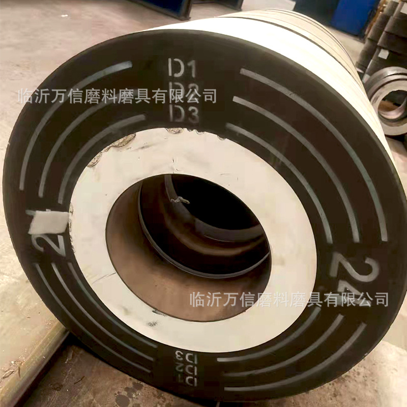 万信磨具 500/610*75*203 打磨圆钢方坯锆刚玉树脂重负荷砂轮厂家