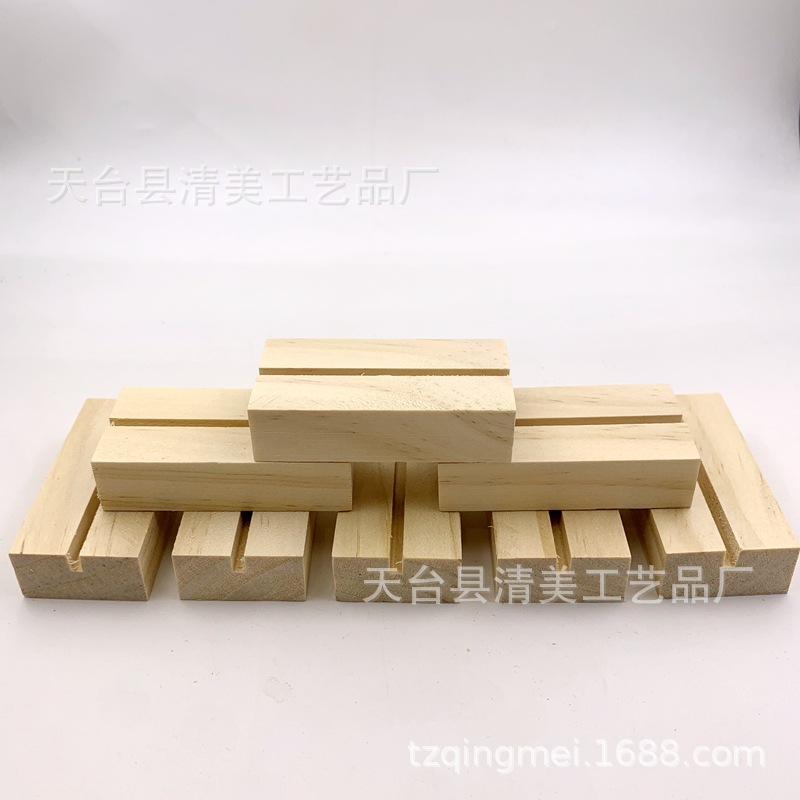 7*3,5*1,8 cm carta de mensaje de madera calendario de escritorio decoración calendario creativo foto titular de la nota base