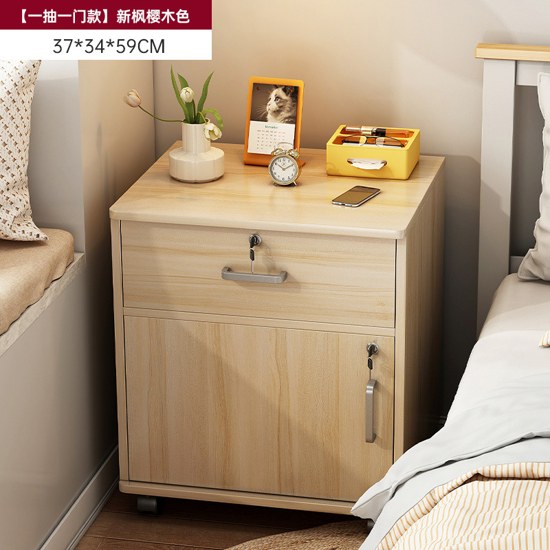 Tabernita de cabecera armario de almacenamiento doméstico armario de almacenamiento de alquiler gabinete de exhibición de alquiler pequeño estante de almacenamiento junto a la cama