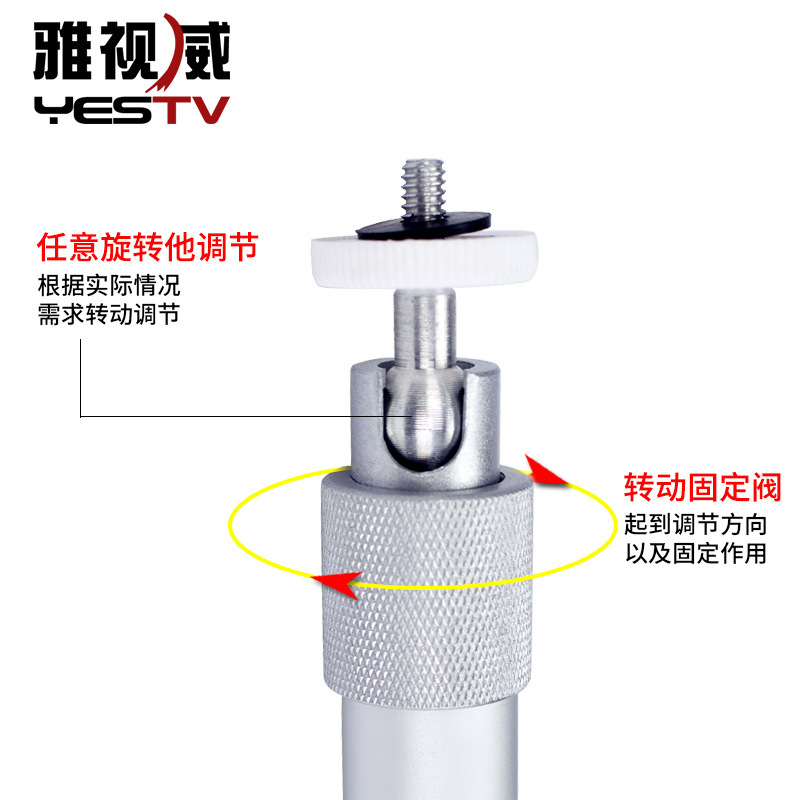 Cámara de vigilancia telescópica alargada soporte de cámara de video aleación de aluminio interior exterior varilla vertical montaje de pared de elevación universal