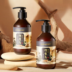 肌琳莎黑靈芝何首烏潤養洗髮乳300ml 潔淨滋養柔順清爽控油洗髮水