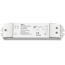 V2-L 12-48V 8A*2CH 2.4GRF push 墙壁开关切换色温 信号自动中继