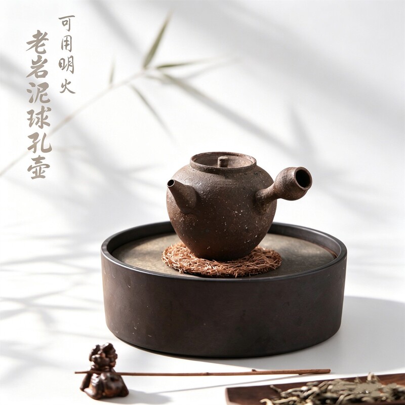 Jingdezhen raw ore old rock clay teapot stoneware side handle pot heat-resistant open fire alcohol lamp kettle horizontal handle teapot Jingdezhen raw ore old rock clay teapot stoneware side handle pot heat-resistant open fire alcohol lamp kettle horizontal handle teapot