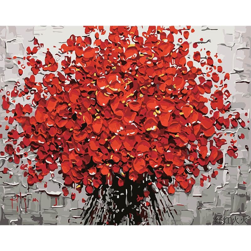 クロスボーダー diy デジタル油絵アマゾン AliExpress 卸売着色風景花絵画リビングルームの装飾絵画|undefined